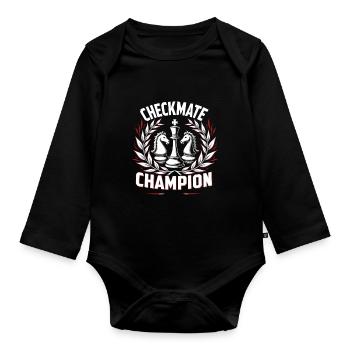 Chess Tacticians Strategy Masters Tactical - Baby Bio-Langarm-Body - Schwarz - Vorne