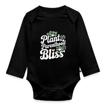 Pflanzensammler Für Zimmerpflanzensammler Im - Baby Bio-Langarm-Body - Schwarz - Vorne