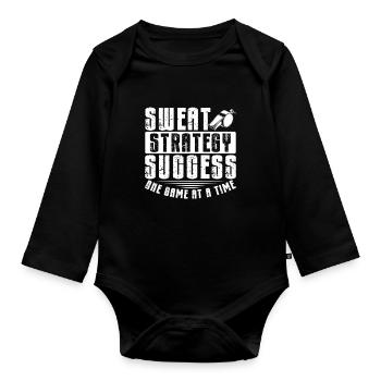 Trainer Geschenke Coach Geschenkidee - Baby Bio-Langarm-Body - Schwarz - Vorne