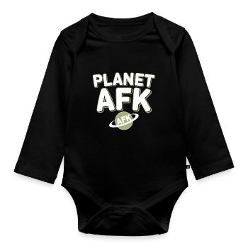Space-themed players Cosmic Gaming Sci-fi - Organic Longsleeve Baby Bodysuit - black - Front