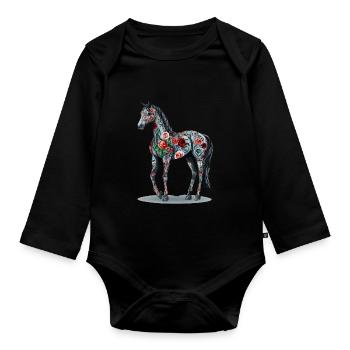 Arabisch - Baby Bio-Langarm-Body - Schwarz - Vorne