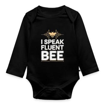 Bienenentfernungsspezialist Live Swarm Rescue - Baby Bio-Langarm-Body - Schwarz - Vorne