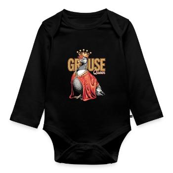Auerhahn - Baby Bio-Langarm-Body - Schwarz - Vorne