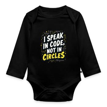 Data Analyst Big Data Specialist Business - Organic Longsleeve Baby Bodysuit - black - Front