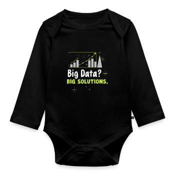 Data Analyst Big Data Specialist Business - Organic Longsleeve Baby Bodysuit - black - Front