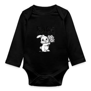 Rage Consumes Me Kaninchen - Baby Bio-Langarm-Body - Schwarz - Vorne