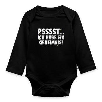 Big Brother Baby Lover Older Sibling - Organic Longsleeve Baby Bodysuit - black - Front