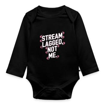 Gaming Streamer Streaming en direct Gamer Content - Body Bébé bio manches longues - noir - Devant