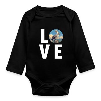 Pelikane Pelikan - Baby Bio-Langarm-Body - Schwarz - Vorne
