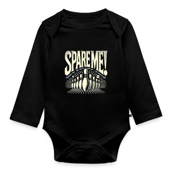 Verschont mich! - Baby Bio-Langarm-Body - Schwarz - Vorne