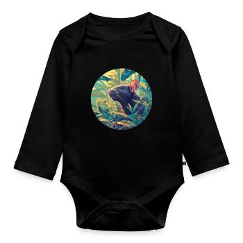 Ratten Ratte - Baby Bio-Langarm-Body - Schwarz - Vorne