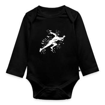 Sprinter Colorsplash Sprintender Sprint - Organic Longsleeve Baby Bodysuit - black - Front