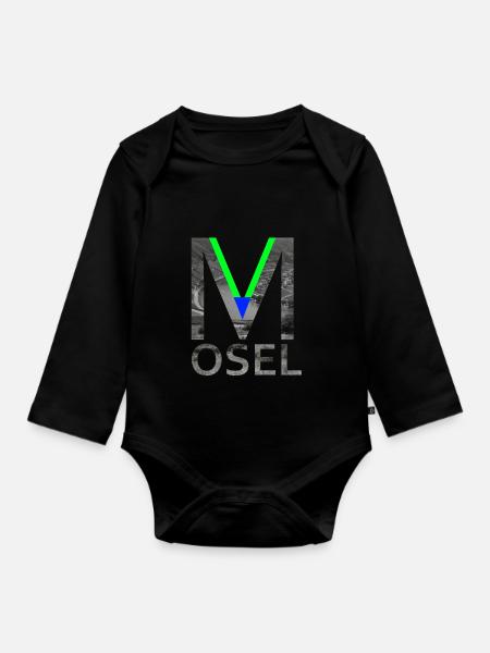 Mosel G - Baby Bio-Langarm-Body - Schwarz