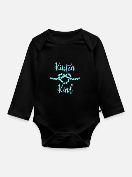 Küstenkind - Baby Bio-Langarm-Body - Schwarz