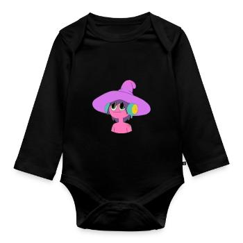Midnight Gospel - Clancy Head - Organic Longsleeve Baby Bodysuit - black - Front