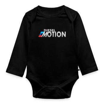 Diesel emotions - Organic Longsleeve Baby Bodysuit - black - Front