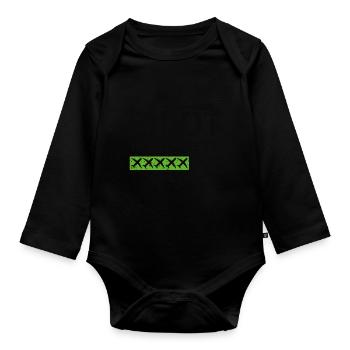 Future Airplane Pilot Son Grandson Aviation Flying - Baby Bio-Langarm-Body - Schwarz - Vorne