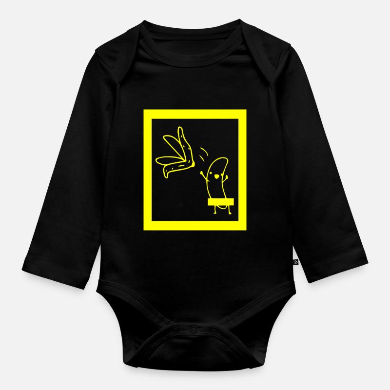 Fun Fun Drôle - Body Bébé bio manches longues - noir