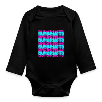 Supermoto / Supermotard / Supermoto Wheelie Bikers - Organic Longsleeve Baby Bodysuit - black - Front