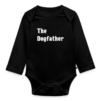 Le Dogfather - Body Bébé bio manches longues - noir - Devant