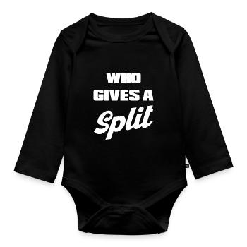 Bowling Team Bowler Bowling - Baby Bio-Langarm-Body - Schwarz - Vorne