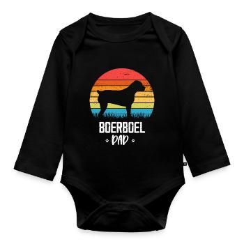 Boerboel - Baby Bio-Langarm-Body - Schwarz - Vorne