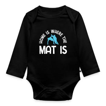 Grappling Martial Arts Wrestling - Baby Bio-Langarm-Body - Schwarz - Vorne