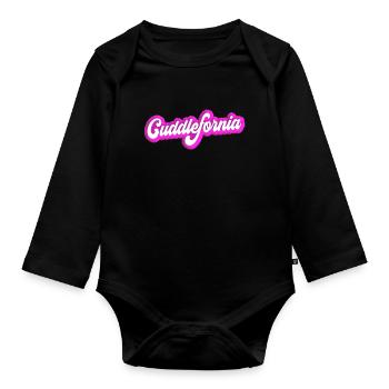 Cuddlefornia cuddlefornia cuddle - Organic Longsleeve Baby Bodysuit - black - Front