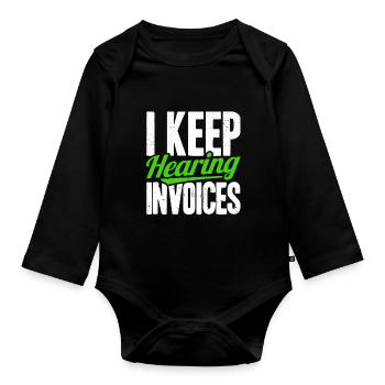Buchhalter Geschenk Buchhaltung Steuer Cpa - Baby Bio-Langarm-Body - Schwarz - Vorne