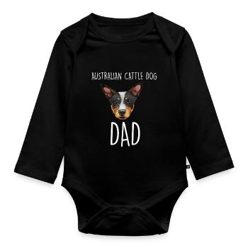 Bouvier australien - Body Bébé bio manches longues - noir - Devant