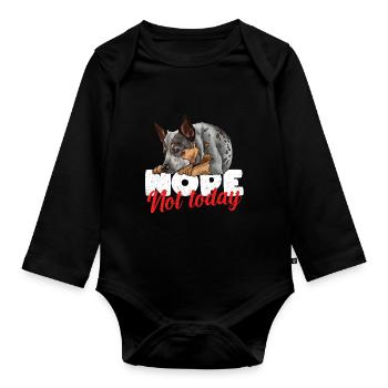 Bouvier australien - Body Bébé bio manches longues - noir - Devant