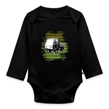 Multicar M25 Multicar Nouveaux camions Multricar - Body Bébé bio manches longues - noir - Devant