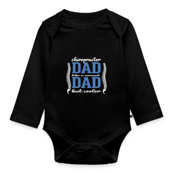 Chiropraktiker Chiropraktik - Baby Bio-Langarm-Body - Schwarz - Vorne