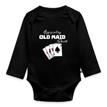 Chemise Officielle Vieille Fille - Body Bébé bio manches longues - noir - Devant
