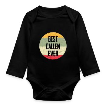Best Callen Ever - Baby Bio-Langarm-Body - Schwarz - Vorne