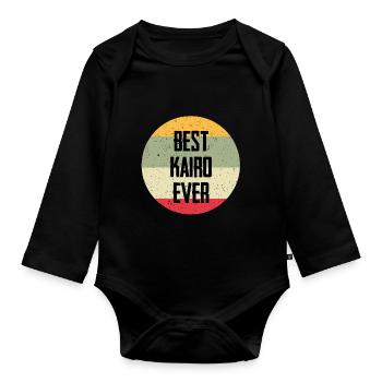 Le meilleur Caire de tous les temps - Body Bébé bio manches longues - noir - Devant