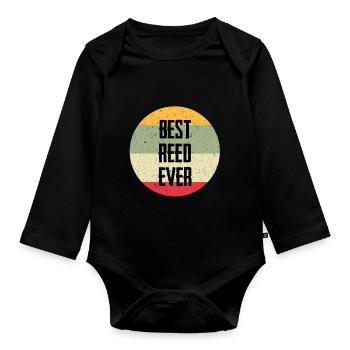 La meilleure anche de tous les temps - Body Bébé bio manches longues - noir - Devant