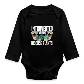 Gardening Horticulture Gardener - Baby Bio-Langarm-Body - Schwarz - Vorne