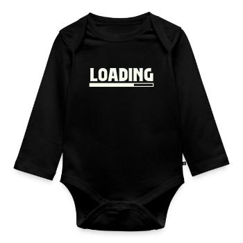Chargement - Body Bébé bio manches longues - noir - Devant