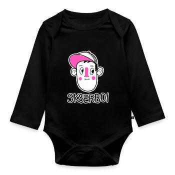 SK8ERBOI - Baby Bio-Langarm-Body - Schwarz - Vorne