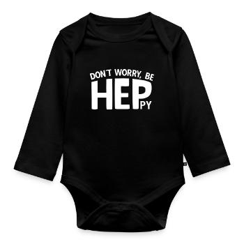 Éducation curative Infirmière Dictons HEP - Body Bébé bio manches longues - noir - Devant