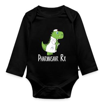 Pharmacy Rx Pharmacy - Organic Longsleeve Baby Bodysuit - black - Front
