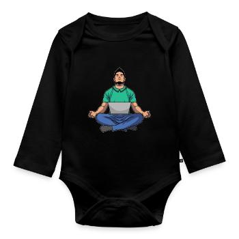 Programmer Coder Software Developer - Organic Longsleeve Baby Bodysuit - black - Front