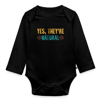 D20 Dice Fantasy Role-playing Game Gaming Gift - Organic Longsleeve Baby Bodysuit - black - Front