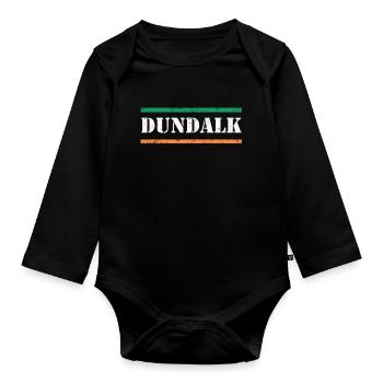 Dundalk - Organic Longsleeve Baby Bodysuit - black - Front