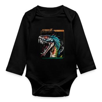 Serpent mystique : libérez la bête intérieure - Body Bébé bio manches longues - noir - Devant