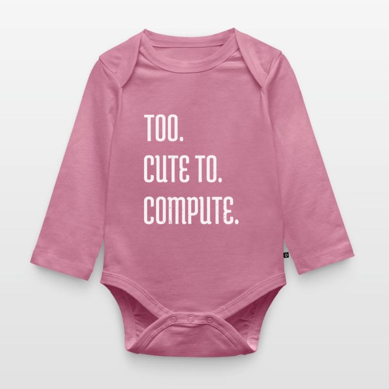 statement hacking coding hacking code Organic Longsleeve Baby Bodysuit