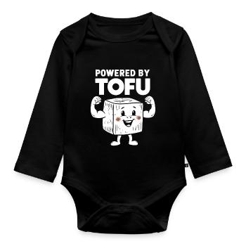 Tofu Lustiges - Baby Bio-Langarm-Body - Schwarz - Vorne