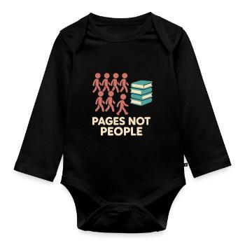 Gratitude Practice Journal Lover Emotional - Organic Longsleeve Baby Bodysuit - black - Front