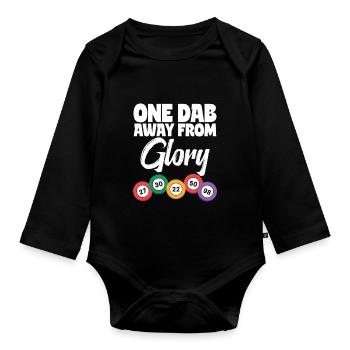 Bingo Night Fun Design for Bingo Fans - Organic Longsleeve Baby Bodysuit - black - Front